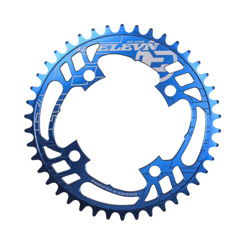 ELEVN flow Chainring 104mm blue