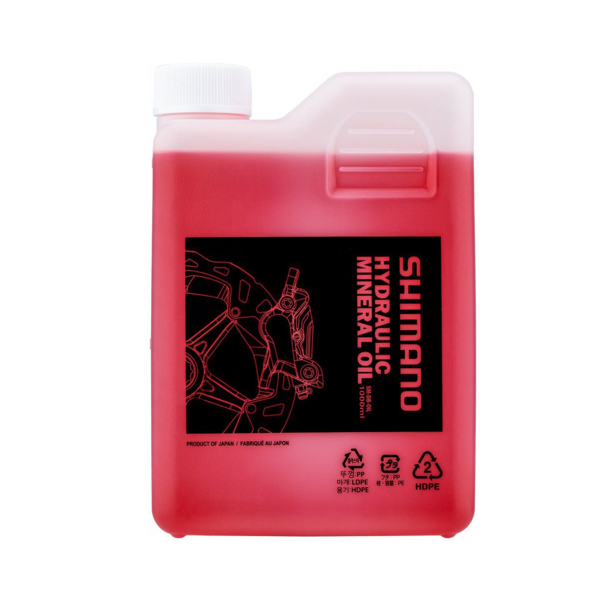 Huile minérale ELVEDES Red 100ml pour freinage SHIMANO