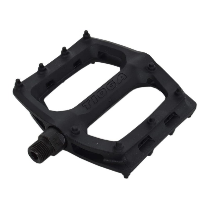 Tioga Surefoot Slim 9/16" Black Composite BMX Bike Platform Pedals - Made In USA
