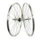 Paire de roue CRUPI 20"x1-3/8" 28 rayons cassette en alu black