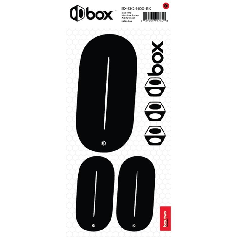 BOX TWO NUMBER STICKER KIT BLACK