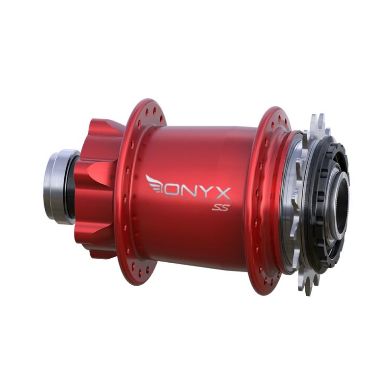 Ensemble Moyeux Onyx Racing – Sans Disque – 28H – Rouge – Neuf