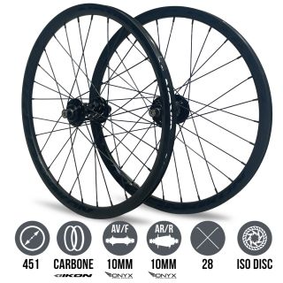 Roues IKON UD Carbone 451 -  Onyx Helix 10 - ONYX Pro Iso 10