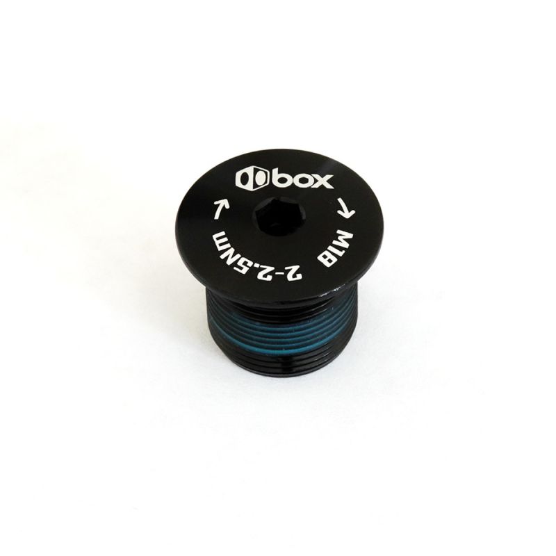 Box Crank 2pc spindle fixing bolt alloy black