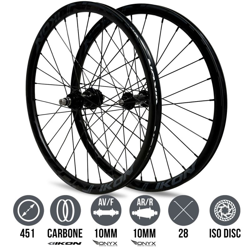 Ruedas IKON UD Carbon 451 - ONYX Helix OHM 8 -  ONYX CL OHM 10 Iso