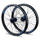 Ikon Carbon 406 Black-Blue - ONYX Solid 20 - Ultra ISO 10 Blue Wheelset