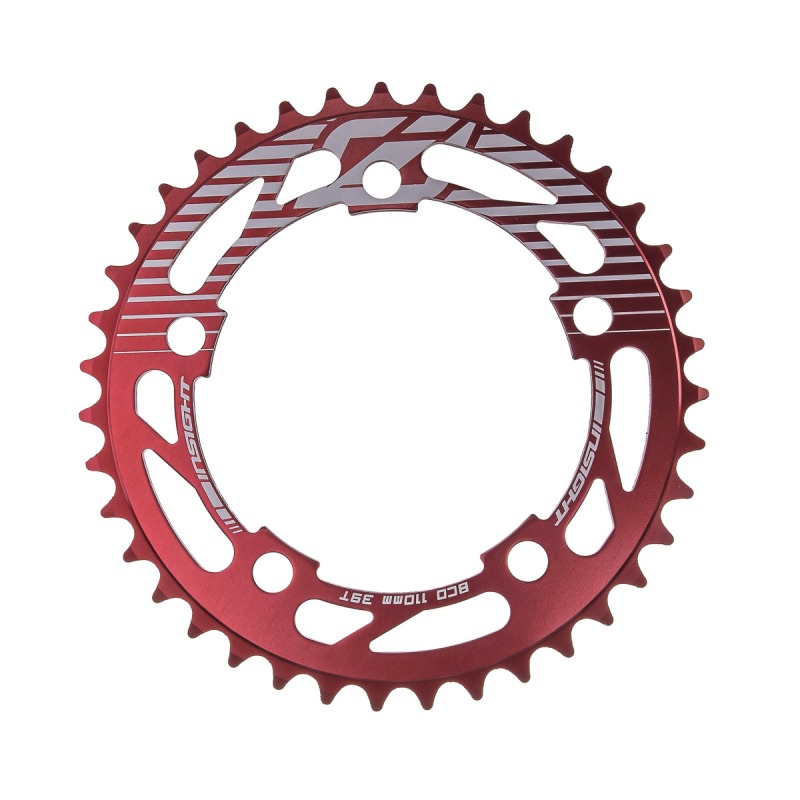 Insight 5-Bolt BMX Chainring 110mm BCD 34T Red 