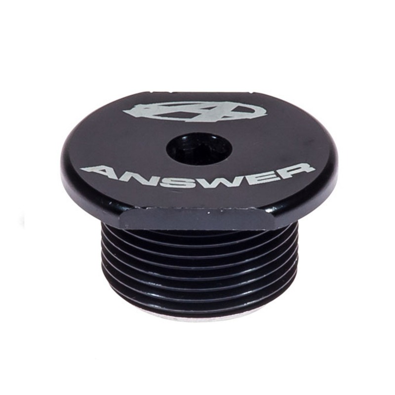 Top cap ANSWER pour fourche 1-1/8" 24x1.5mm black