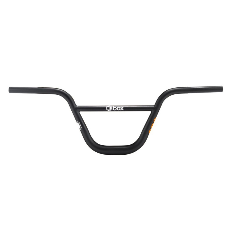 Guidon BOX one 8" flat 31.8 chromoly back 3° ups 2° black