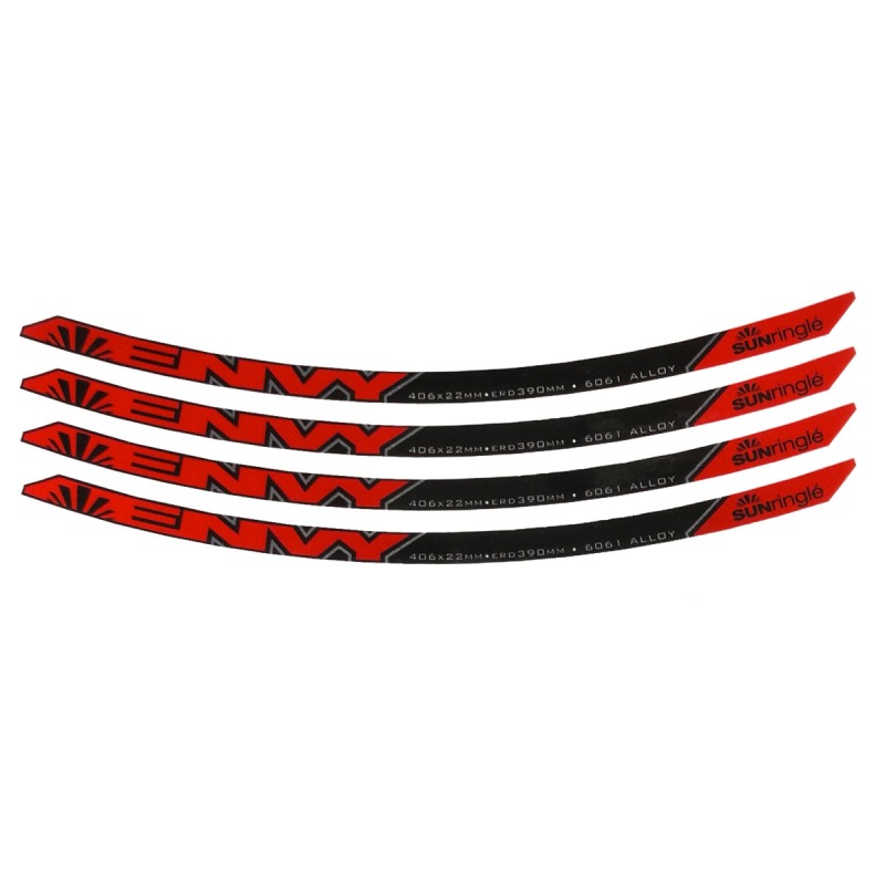 Stickers SUN RINGLE envy MY+16 avant (x4) red
