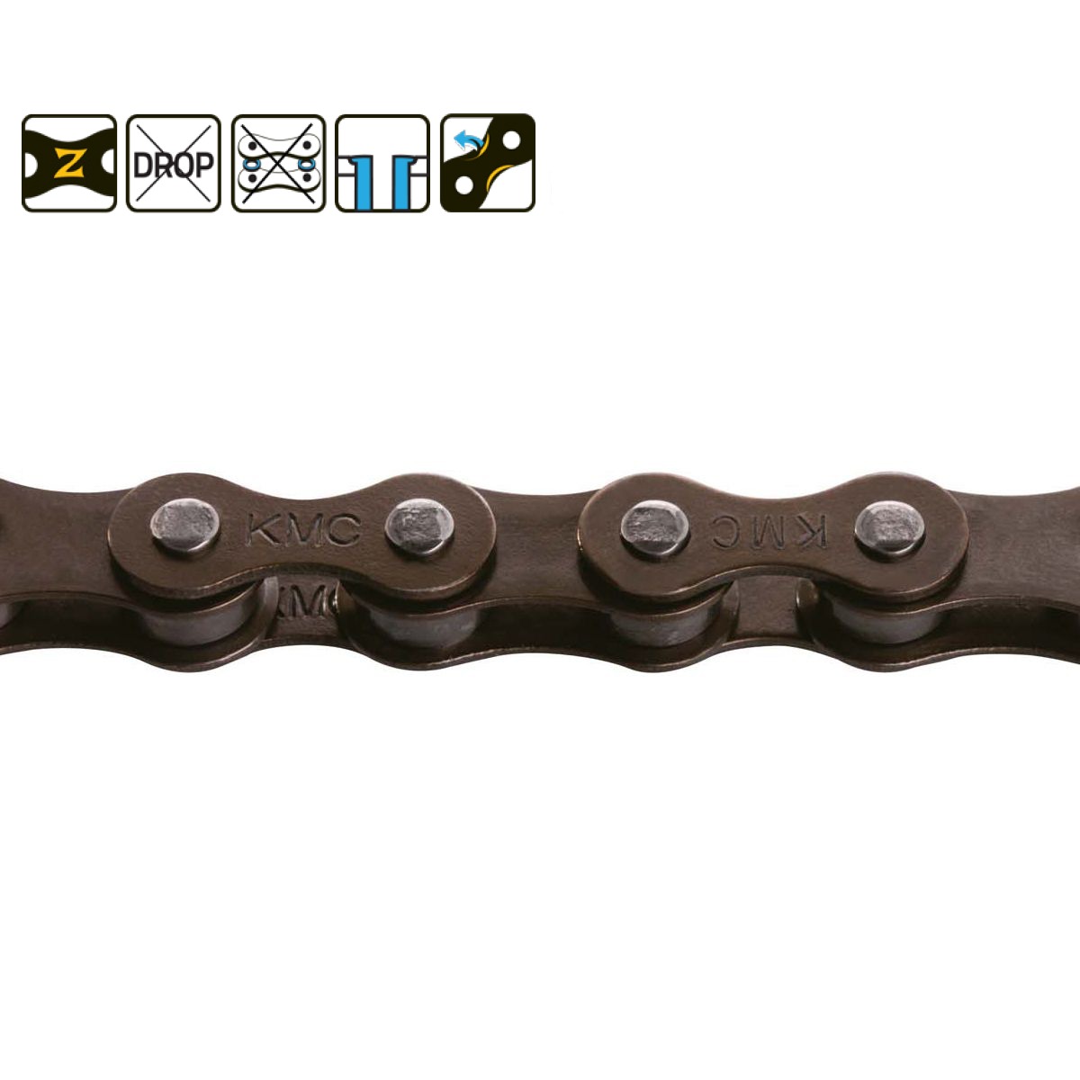 KMC 1/8 Z510 chain COPPER - Planet BMX