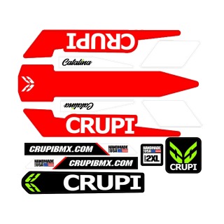 CRUPI Catalina 2019 frame stickers red