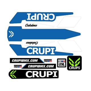 CRUPI Catalina 2019 frame stickers blue