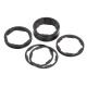 Bague de direction BOX two 1-1/8" alu 1,3,5,10mm (pack) black